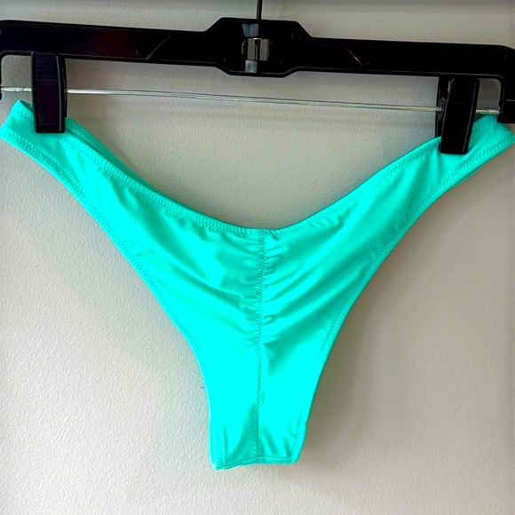 Victoria's Secret Other - Victoria's Secret Teal Brazil Cheeky Bikini Bottom Ruched Back-S (Top Sold Sep)